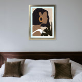 Matt Gold A3 Frame - Boho Woman Portrait (Nationwide Delivery)