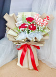 Fresh Carnation Flower Bouquet (Klang Valley Delivery Only)