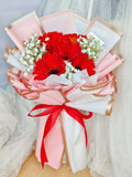 Fresh Gerbera With Baby Breath Bouquet (Klang Valley Delivery)