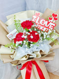 Fresh Carnation Flower Bouquet (Klang Valley Delivery Only)