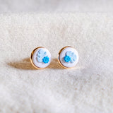 Mellow Resurgence Stud Handmade Polymer Clay Earring | (Nationwide Delivery)
