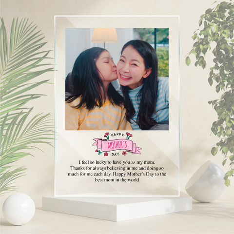 Customised Acrylic Plaque Special for Mom (Nationwide Delivery)