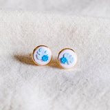 Mellow Resurgence Stud Handmade Polymer Clay Earring | (Nationwide Delivery)