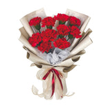 Leah Red Artificial Soap Flower Bouquet (Klang Valley Delivery Only)