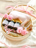 Love Embrace | Steamer Gift Box With Personalized Glass Cup, Eyemask, Birdnest And Flower Tea (Klang Valley Delivery)