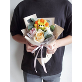 Sunny Day Petite Flower Bouquet With Lion Plushy (Klang Valley Delivery)