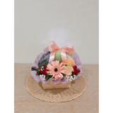 Fruit Basket With Fresh Flowers (Klang Valley Delivery)