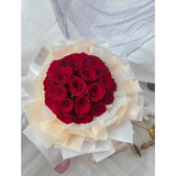 Red and White Flower Bouquet (Penang Delivery Only)