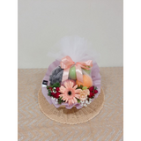 Fruit Basket With Fresh Flowers (Klang Valley Delivery)