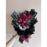 6 Stalks Rose With Caspia Flower Bouquet (Klang Valley Delivery)