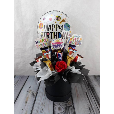 Birthday & Love Chocolate Box In Black (Klang Valley Delivery)