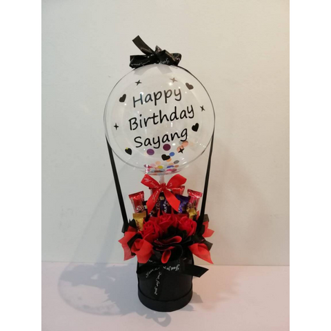 Birthday Chocolate Box with Hotair Balloon