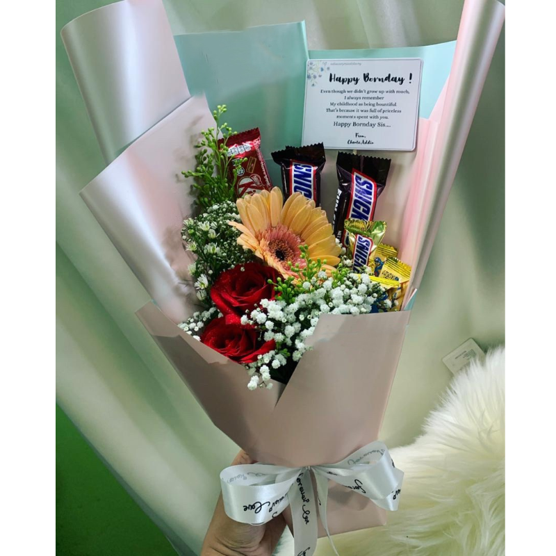 Pastel Bloom Flower Bouquet (Penang Delivery Only)