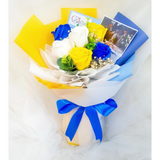Blue Mix Soap Flower Bouquet (Klang Valley Delivery)