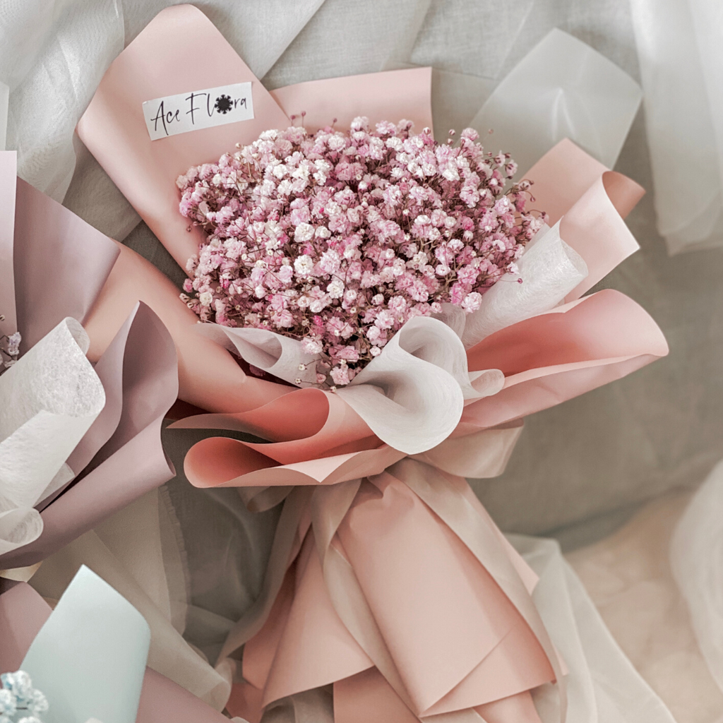 Pink Baby’s Breath Bouquet