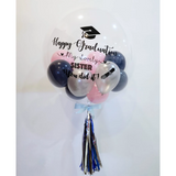 Personalised Bubble Balloon set (Navy Blue & Pink)