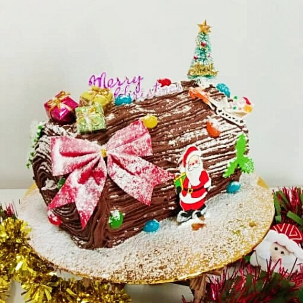 Yule Log Christmas Cake 2019