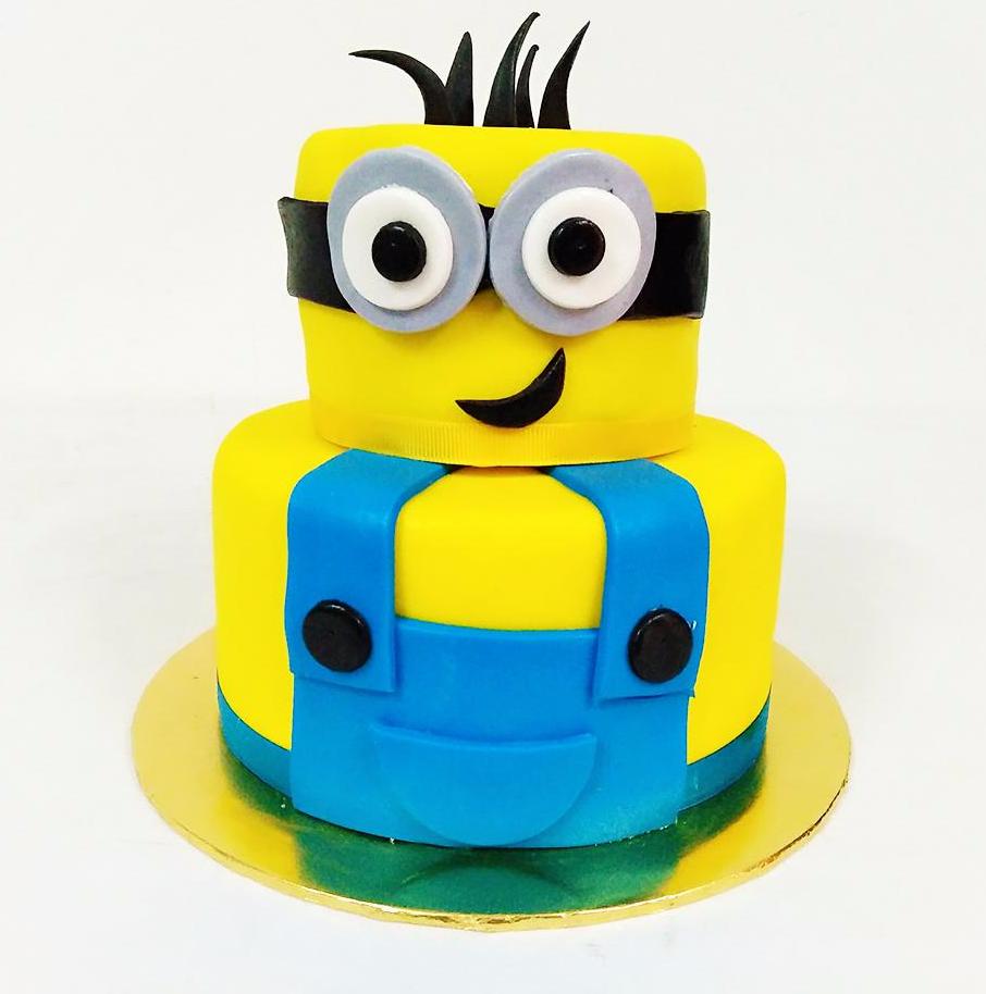 Fictional Yellow Cartoon Inspired Design A Cake