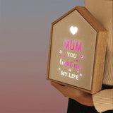 Mirror Light Box - Mum You Light Up My Life (Nationwide Delivery)