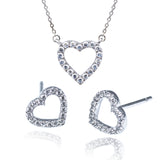 Kelvin Gems My Heart Pendant and Earrings Gift Set