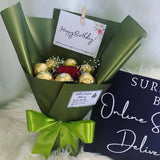 Simple Fererro With Rose (Penang Delivery Only)