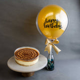 [Bundle Set] Sea Salt Caramel Cheesecake 6 inch + Balloon (Klang Valley Delivery)