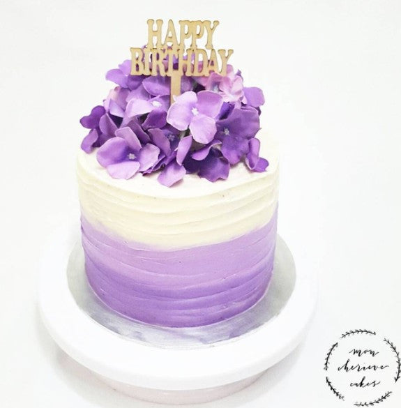 Purple Hydrangea Cake
