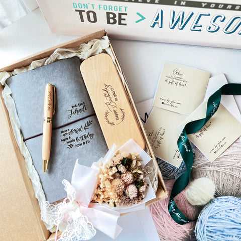 Personalised Engraved Wooden Pen, Pen Case & Notebook (Nationwide Delivery) - Father's Day Flowers & Gifts 2026