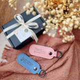 Personalised PU Keychain Pouch (Set of 2)  (Nationwide Delivery)