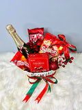 Xmas Set T: Sparkling Juice With Christmas Snacks Basket  - Klang Valley Delivery