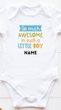 Personalised Romper / Kids Tee - Awesome Little Boy (Nationwide Delivery)