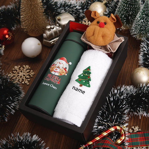 Christmas 2023 l Christmas Gift set #09 - Personalized Vacuum Flask Set (Nationwide Delivery)