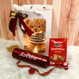 'Mother's Day 2024' Personalised Fluffy Teddy Bear with Thermos Flask | (Klang Valley Delivery)