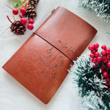 Personalised Wooden Pen, Leather Pouch  & Notebook (Nationwide Delivery)
