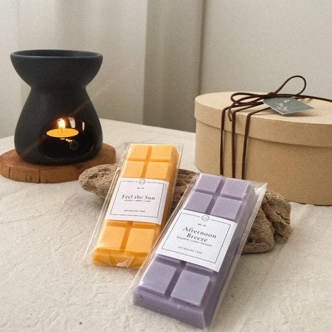 Wax Melt Gift Set (Black Burner) | (West Malaysia Delivery)