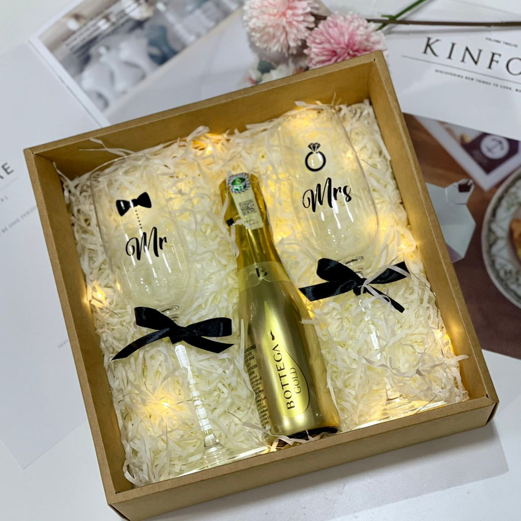 Personalised Champagne Glass Set With Sparkling Wine (Klang Valley Del