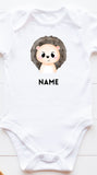 Personalised Romper / Kids Tee - Hedgehog (Nationwide Delivery)