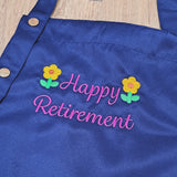 Personalised Adult Apron - Happy Retirement (Nationwide Delivery)