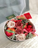 Christmas 2023: Fresh Fruits With Flower Gift Box (Kota Kinabalu Delivery Only)