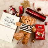 'Mother's Day 2024' Personalised Fluffy Teddy Bear with Thermos Flask | (Klang Valley Delivery)