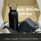 [Safe With Me Set] Personalized Thermos with Quantum Ion Mask and Silicone Mask Keeper (Nationwide Delivery)