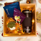 Christmas 2024: Personalised Travel Mug Tumbler with Coffee Gift Box Set (Nationwide Delivery)