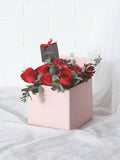 (Valentine's Day 2020) Minimalist Red Rose Pink SquareBox