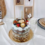 6 inch Chocolate Mint Naked Cake