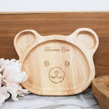 Personalised Wooden Bear Plate (Nationwide Delivery)