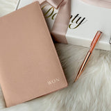 Personalised Perry Premium Journal + Tres Card Holder (Pink) + Sparkle Pen Set (Nationwide Delivery)