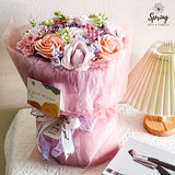 Purple Mix Rose Artificial Soap Flower Bouquet (Nationwide Delivery)