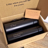 Mother’s Day 2024 : Personalized 17oz Digital Vacuum Stainless Steel Thermal Flask Bottle | Name + QR Voice Record + Short Quote  (Nationwide Delivery)