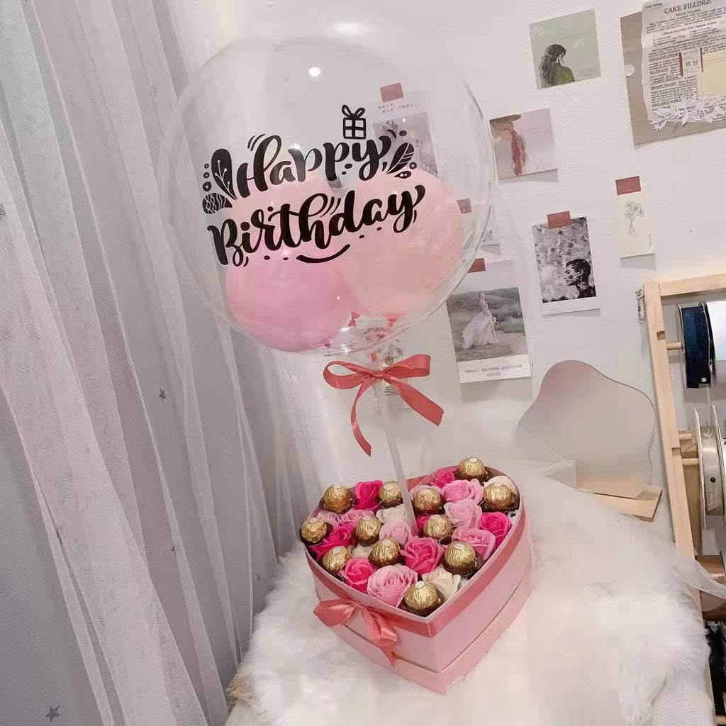 Bubble Balloon Flower Box (Nilai / KL & Selangor Delivery) Giftr