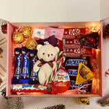 "Sweetness Overload" Personalised box with Chocolates, Candy and Mini Teddy Bear Gift Box Set (Klang Valley Delivery)
